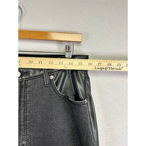 Abercrombie & Fitch 90s relaxed jeans with faux leather back 31 / 12L - Picture 9 of 9